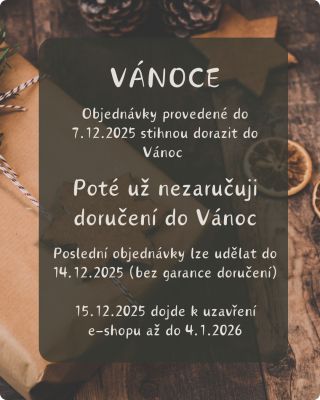 Neváhejte s objednávkami pokud chcete dárek pod stromeček🎄 👉U objednávek provedených do 7.12.2025 je ještě pravděpodobné,...
